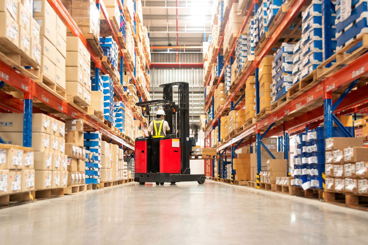 A warehouse full of supplies.